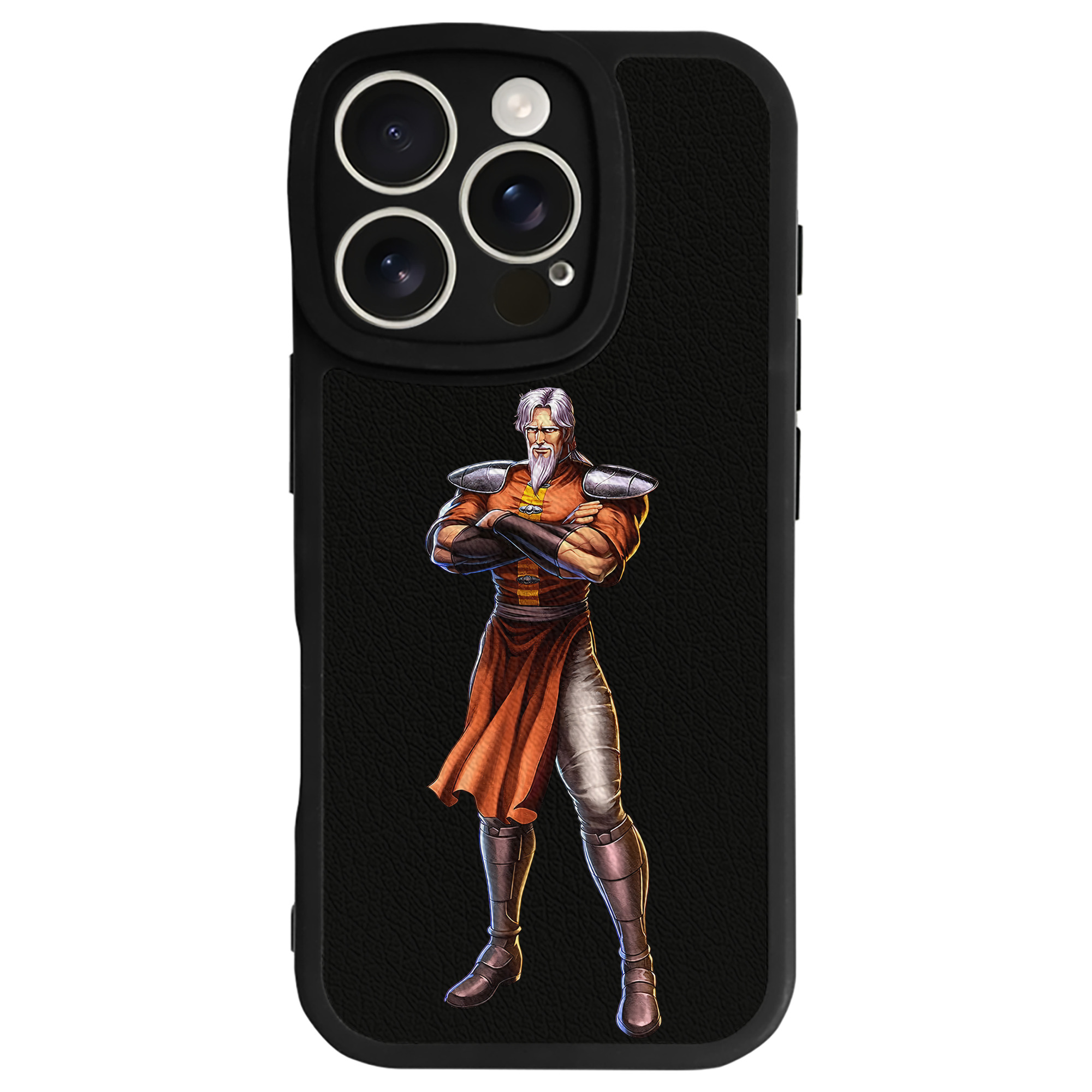 （画像用） 北斗の拳 Fist of the North Star 【iPhone 16シリーズ対応】シリコンスマホケース（レザー調） 材質：シリコン
